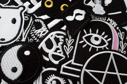 Star Dog Cat Eye Patch Embroidery Applique Ironing Sewing Supplies Decorative Badges For Clothing Accessories Zipper