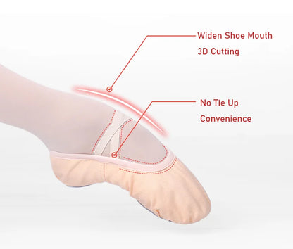 Girls Ballet Shoes for Woman Ballerina Shoes Ballet Flats Women Canvas Soft Sole Dance Slippers Children Practise Dance Shoes