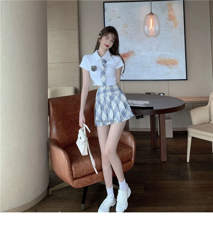 2025 school dresses sailor suit plain pleated skirt jk uniforms cosplay college middle school costume short skirt jk suit girls