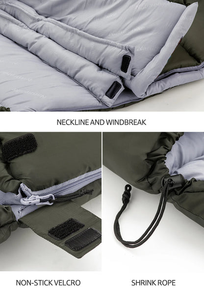 Naturehike Sleeping Bag Ultralight Winter Sleeping Bag Lightweight Waterproof Sleeping Bag Outdoor Camping Sleeping Bag