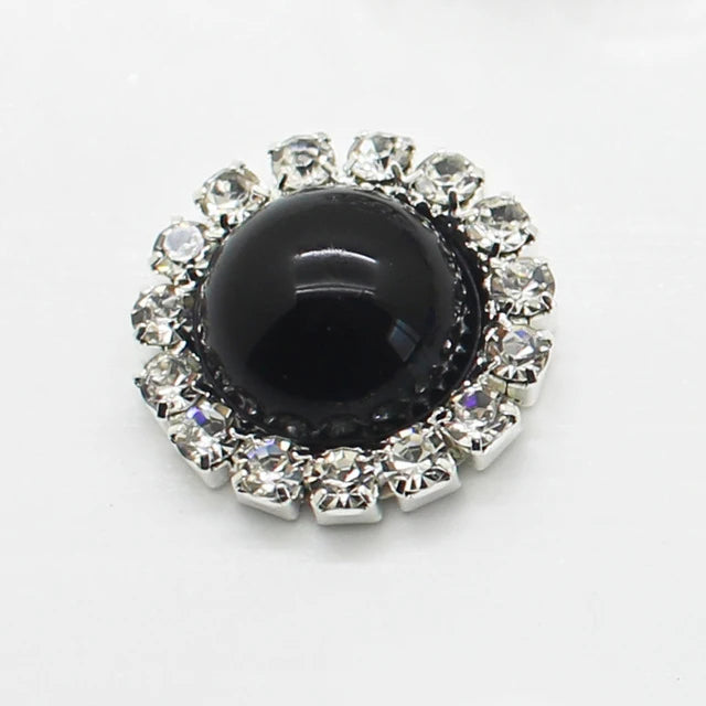 NEW Style 10pcs 15mm Glossy beads Round Diy jewelry Accessories Rhinestone Plate Wedding Invitation Clothing Accessories