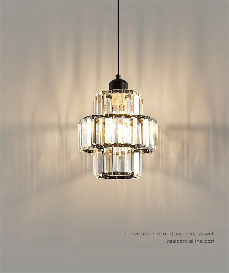 Modern Pendant Lights Luxury Led Crystal Ceiling Lamp Nordic Design Chandelier Bedroom Dining Room Table Kitchen Island Decor