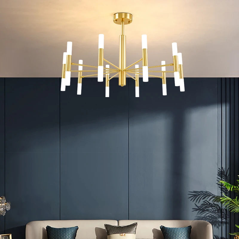 Lights For Living Room Dining Room Nordic Pendant Light Modern Ceiling Chandeliers Bedroom Decoration Lamp Gloden Light Fixrurn