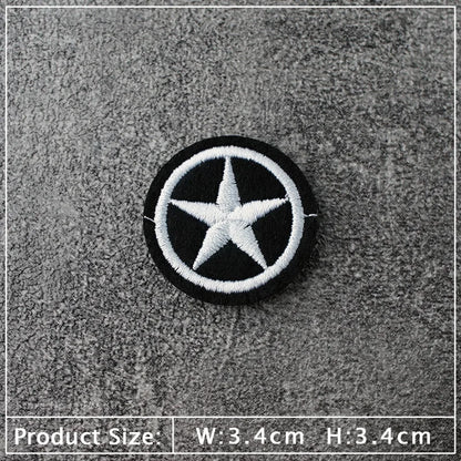 Star Dog Cat Eye Patch Embroidery Applique Ironing Sewing Supplies Decorative Badges For Clothing Accessories Zipper