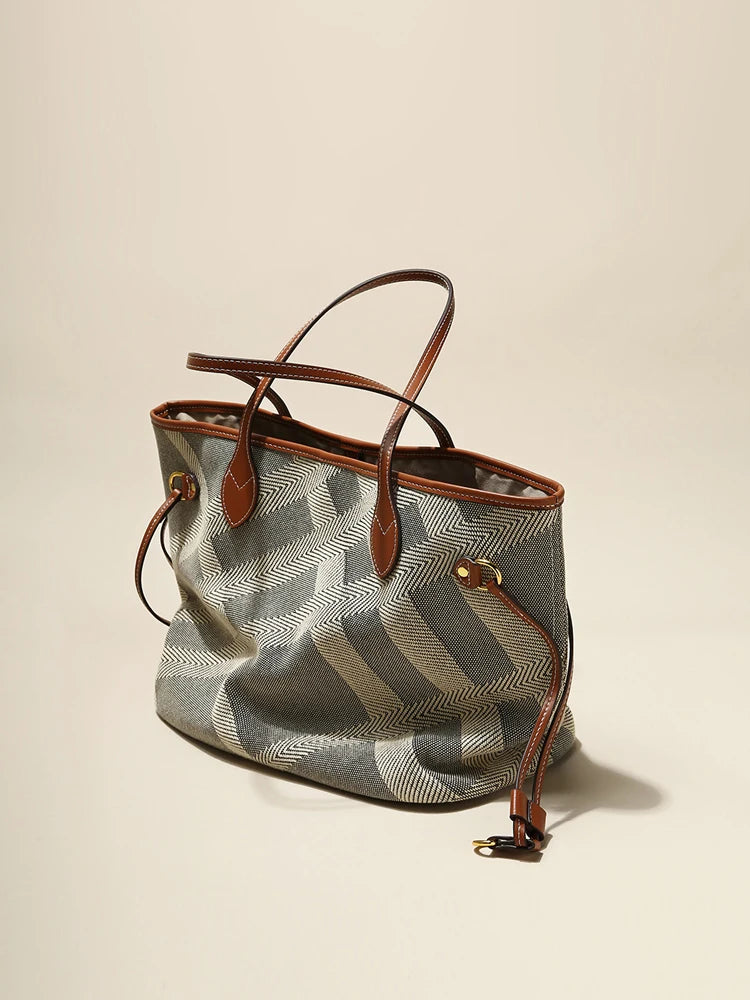 Elegant Ladies Durable Canvas Beach Tote Bag 2026 Shopper Big Handbags and Purses For Female Designer Women's Shoulder Bag