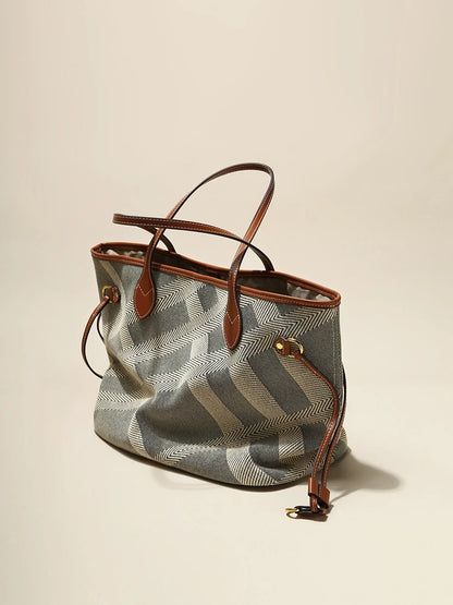 Elegant Ladies Durable Canvas Beach Tote Bag 2026 Shopper Big Handbags and Purses For Female Designer Women's Shoulder Bag