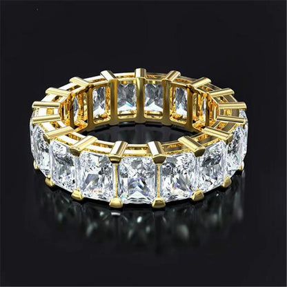 Wholesale Eternity Band Promise ring 925 Sterling silver Diamond cz Engagement Wedding Rings for women Men Finger Party Jewelry