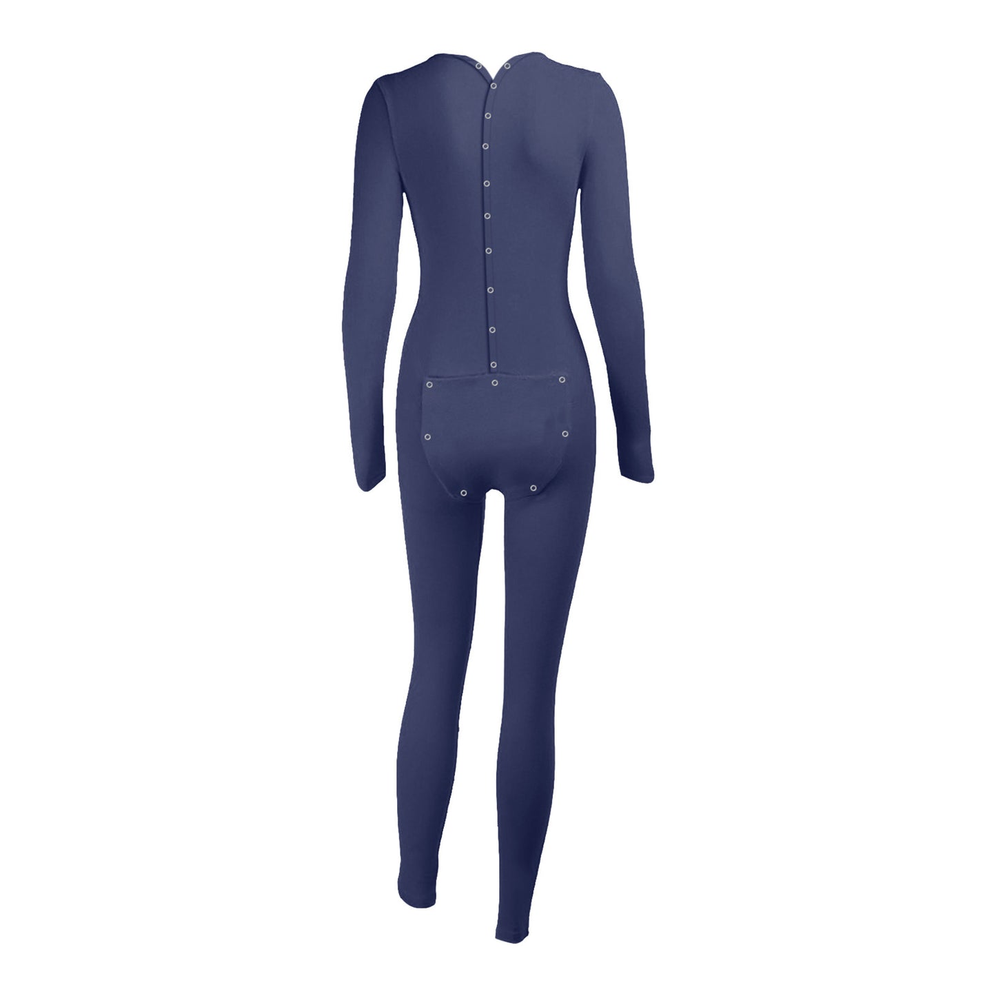Sexy Pyjama Women's Jumpsuit Suit Button-down Front Back Butt Open Ass Flap Jumpsuit Pajamas Loungewear Buttoned Sleepwear