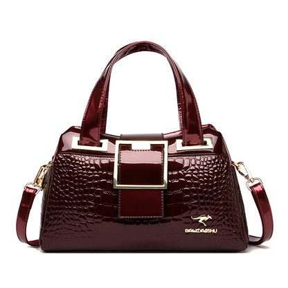 Luxury Designer Handbag Brand Crossbody Bags For Women 2024 New Crocodile Pattern Leather Shoulder Bags Casual Tote Bag Bolsos