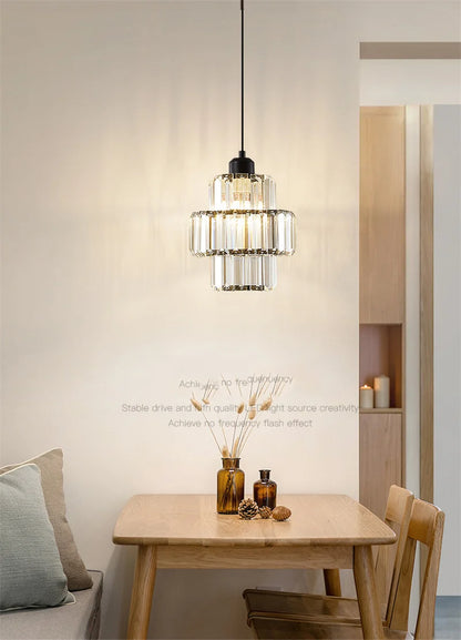 Modern Pendant Lights Luxury Led Crystal Ceiling Lamp Nordic Design Chandelier Bedroom Dining Room Table Kitchen Island Decor