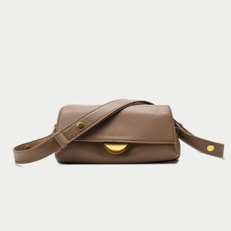 Leather Shoulder Bag for Women, Crossbody Bags, Multi Pockets, Adjustable Strap Purse, Luxury Handbag, Brand Design, Fashion