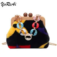 YoReAi New 3D Gun Shaped Chains Women Shoulder Bags Luxury Leather Crossbody Bag Lady High Quality Small Purses Clutch for Girls