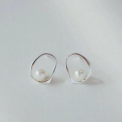 925 Sterling Silver Vintage Earrings For Women Trendy Simple Retro Earring Jewelry Prevent Allergy Party Accessories Gift