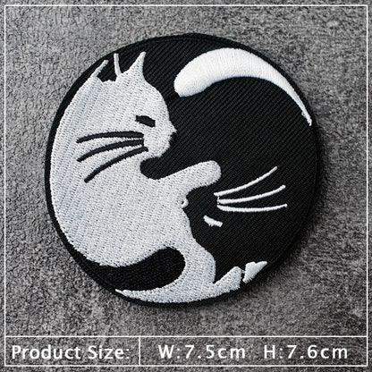 Star Dog Cat Eye Patch Embroidery Applique Ironing Sewing Supplies Decorative Badges For Clothing Accessories Zipper