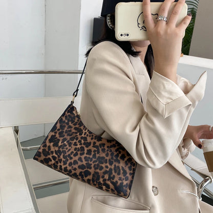 Gusure Fashion Leopard Pattern Shoulder Women Bag Hand Bag Personality Wild Pu Leather Designer Purses and Handbags