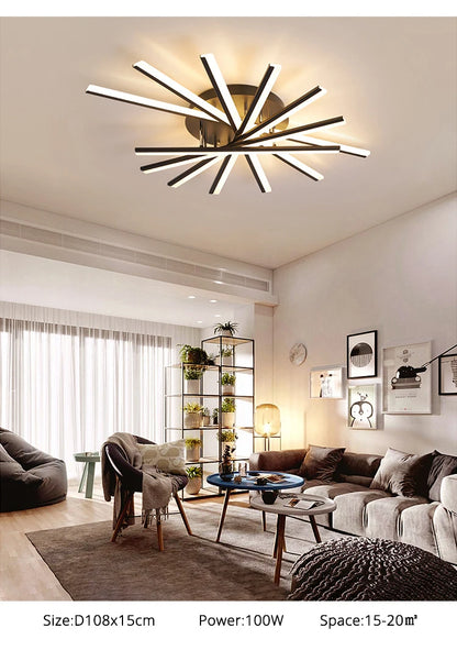 Simple New Modern LED Ceiling Chandelier Indoor Lighting For Living Room Bedroom Corridor Hall Aisle Lamps Lustre Lights fixture