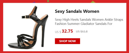 Platform Women's Sandals Summer Shoes White Red Black High Heels Ankle Strap Flip Flops Wedding Party Shoes Large Size 45 50