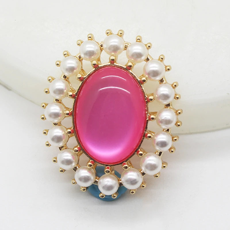 Exquisite 10pcs/set alloy metal pearl DIY jewelry accessories rhinestone crystal wedding invitation clothing artwork