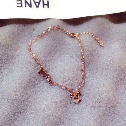 Korean Fashion Exquisite Luxury Lady Bracelets Buckle AAA Top Quality Bangles Shine Women Trend Charm Jewelry Romantic Pendant