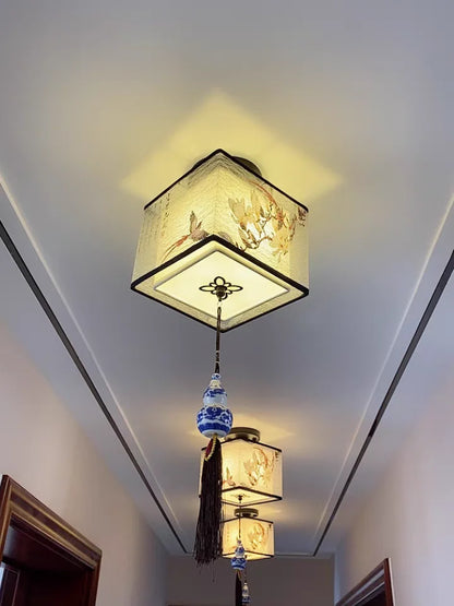 Classical Simple Chinese Style Ceiling Lights Round Square Led Ceiling Light Fixtures Morden Home Decor for Living Room Lights