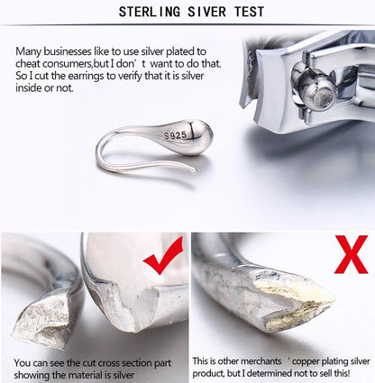 925 Sterling Silver Vintage Earrings For Women Trendy Simple Retro Earring Jewelry Prevent Allergy Party Accessories Gift