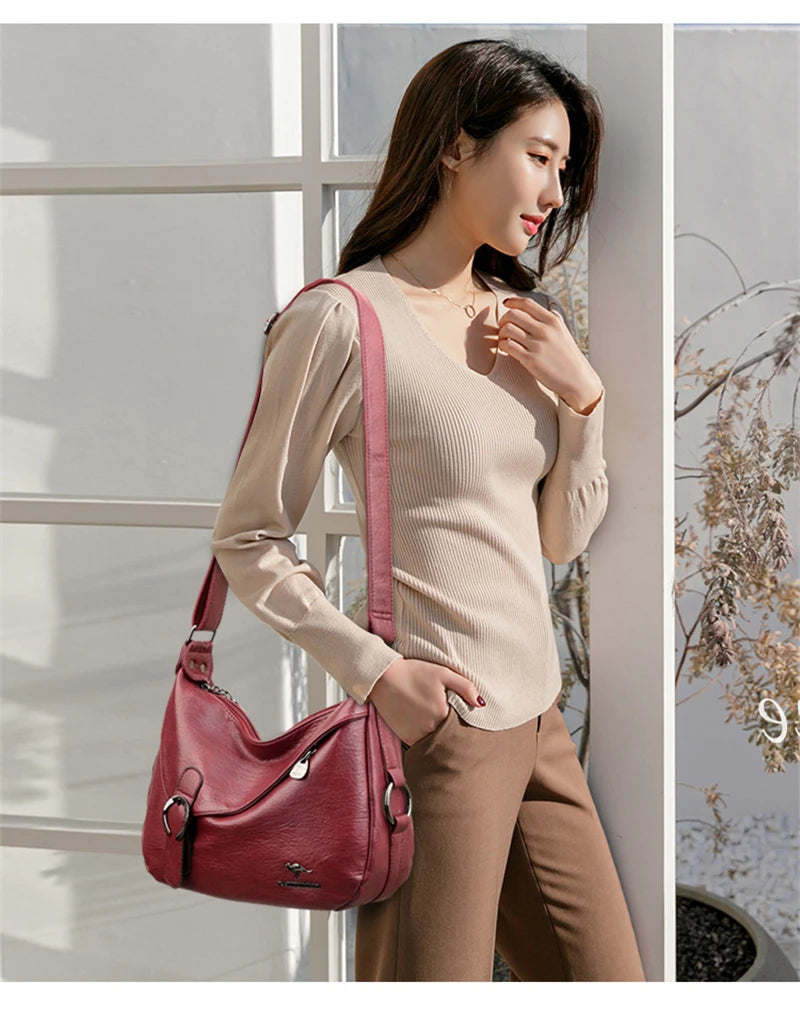 Summer Style Soft Leather Luxury Purses And Handbags Women Bags Designer Women Shoulder Crossbody Bags For Women 2021 Sac A Main