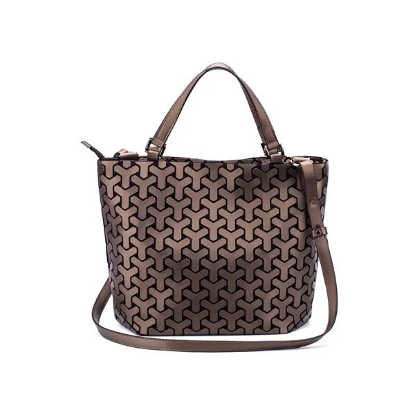 Luminous Bag Sequins Geometric Bags for Women 2024 Quilted Shoulder Bags Laser Plain Folding Female Handbags Bolsa Feminina