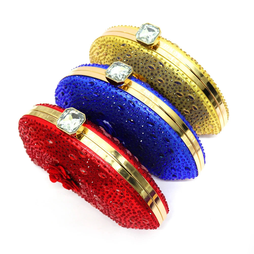 New Arrival Italian Women Shoes and Bag Set Decorated with Rhinestone In Party African Italian Shoes and Bag Set Party Shoes Bag