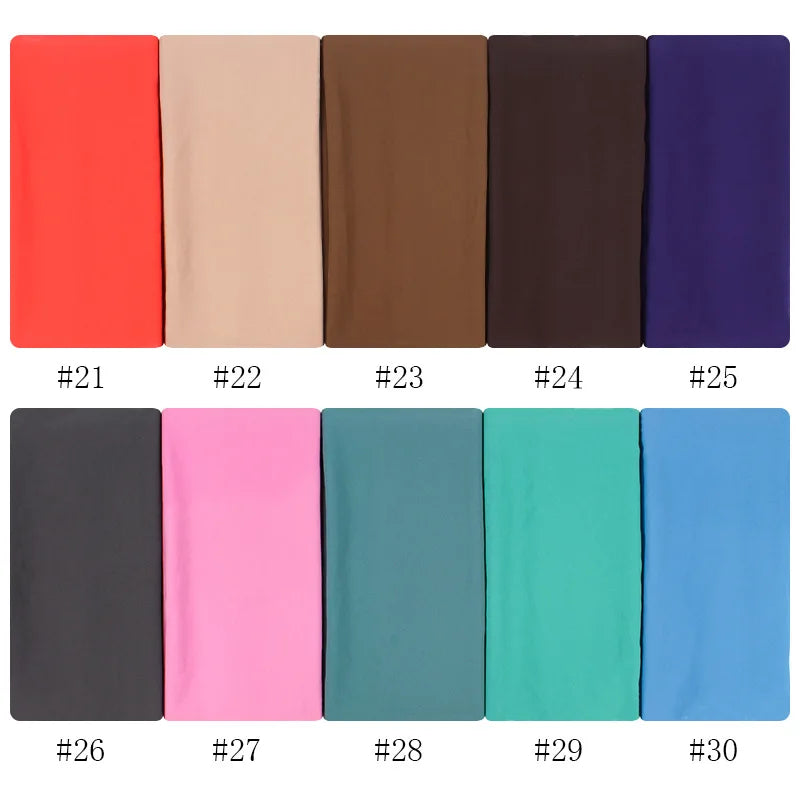 New Fashion Women Solid Chiffon Headscarf Ready To Wear Instant Hijab Scarf Muslim Shawl Islamic Hijabs Arab Wrap Head Scarves