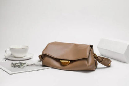 Leather Shoulder Bag for Women, Crossbody Bags, Multi Pockets, Adjustable Strap Purse, Luxury Handbag, Brand Design, Fashion