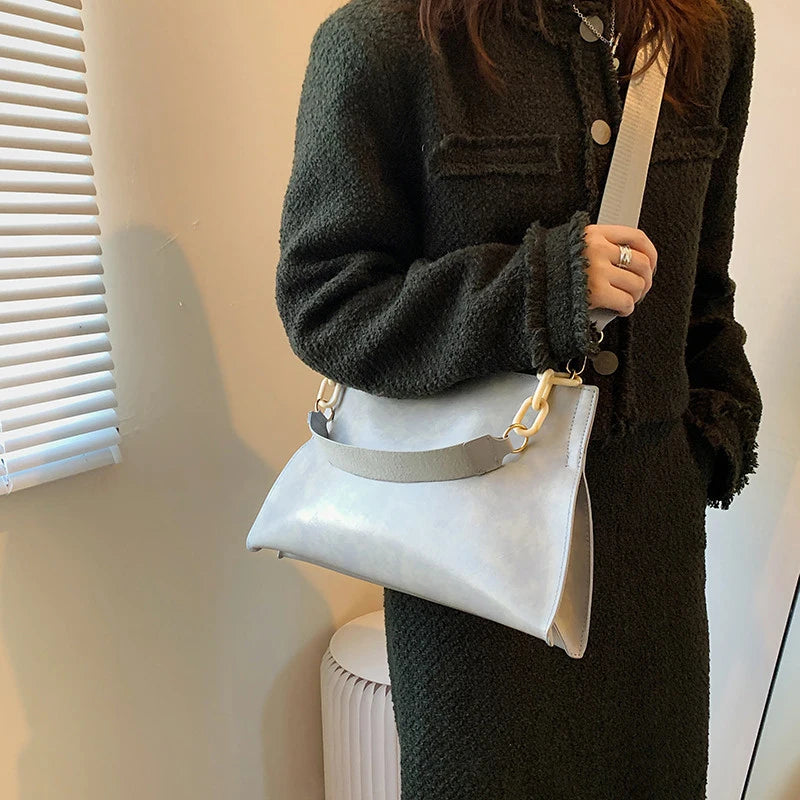 2026 New Design Handbags Women Shoulder Bag Soft Synthetic Leather Crossbody Large Capacity Fashion Female Underarm Bags