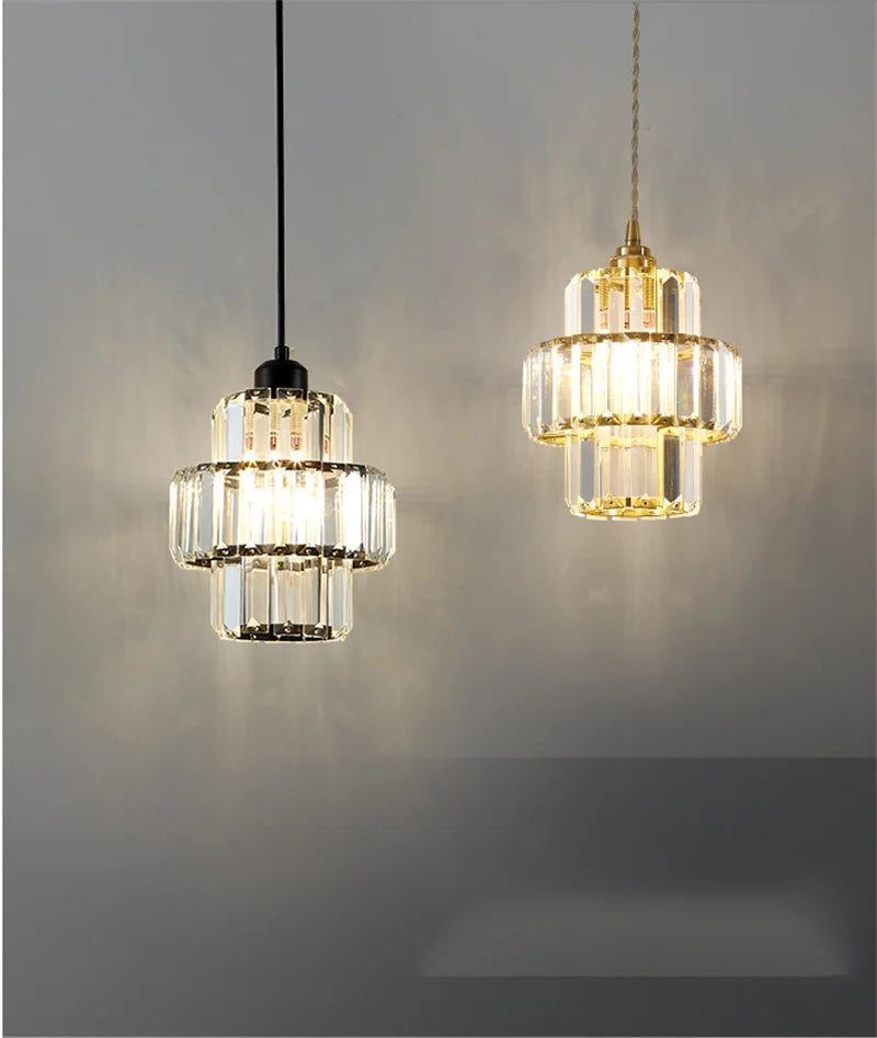 Modern Pendant Lights Luxury Led Crystal Ceiling Lamp Nordic Design Chandelier Bedroom Dining Room Table Kitchen Island Decor