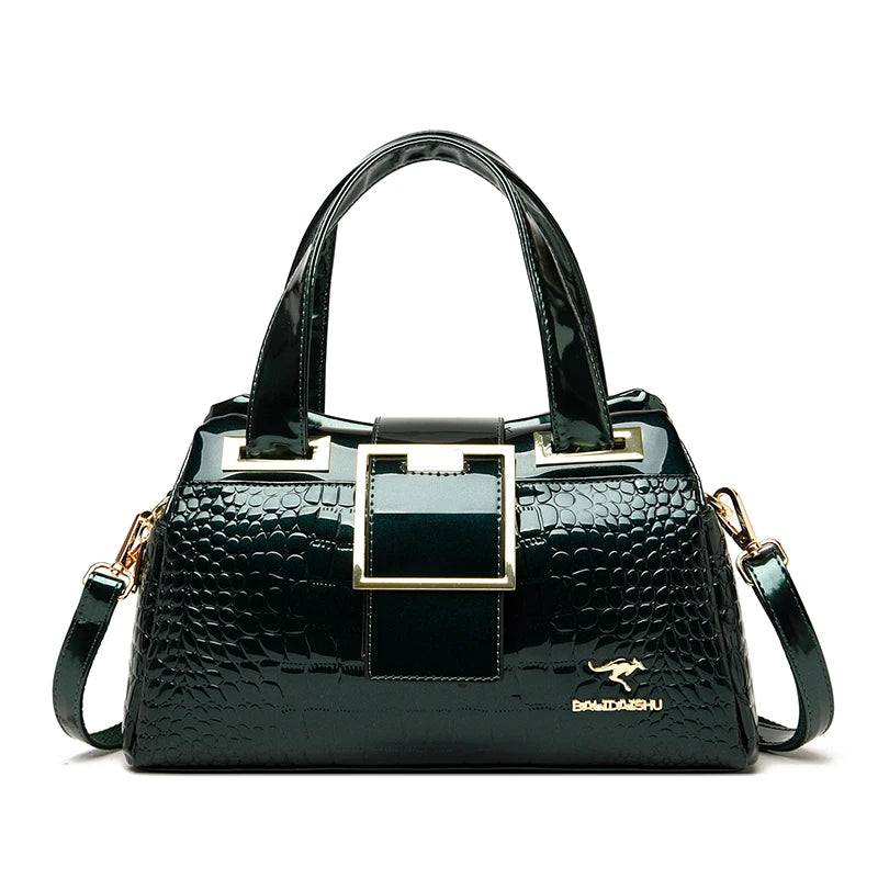 Luxury Designer Handbag Brand Crossbody Bags For Women 2024 New Crocodile Pattern Leather Shoulder Bags Casual Tote Bag Bolsos