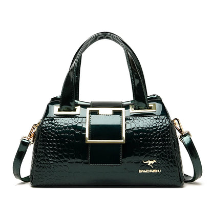 Luxury Designer Handbag Brand Crossbody Bags For Women 2024 New Crocodile Pattern Leather Shoulder Bags Casual Tote Bag Bolsos