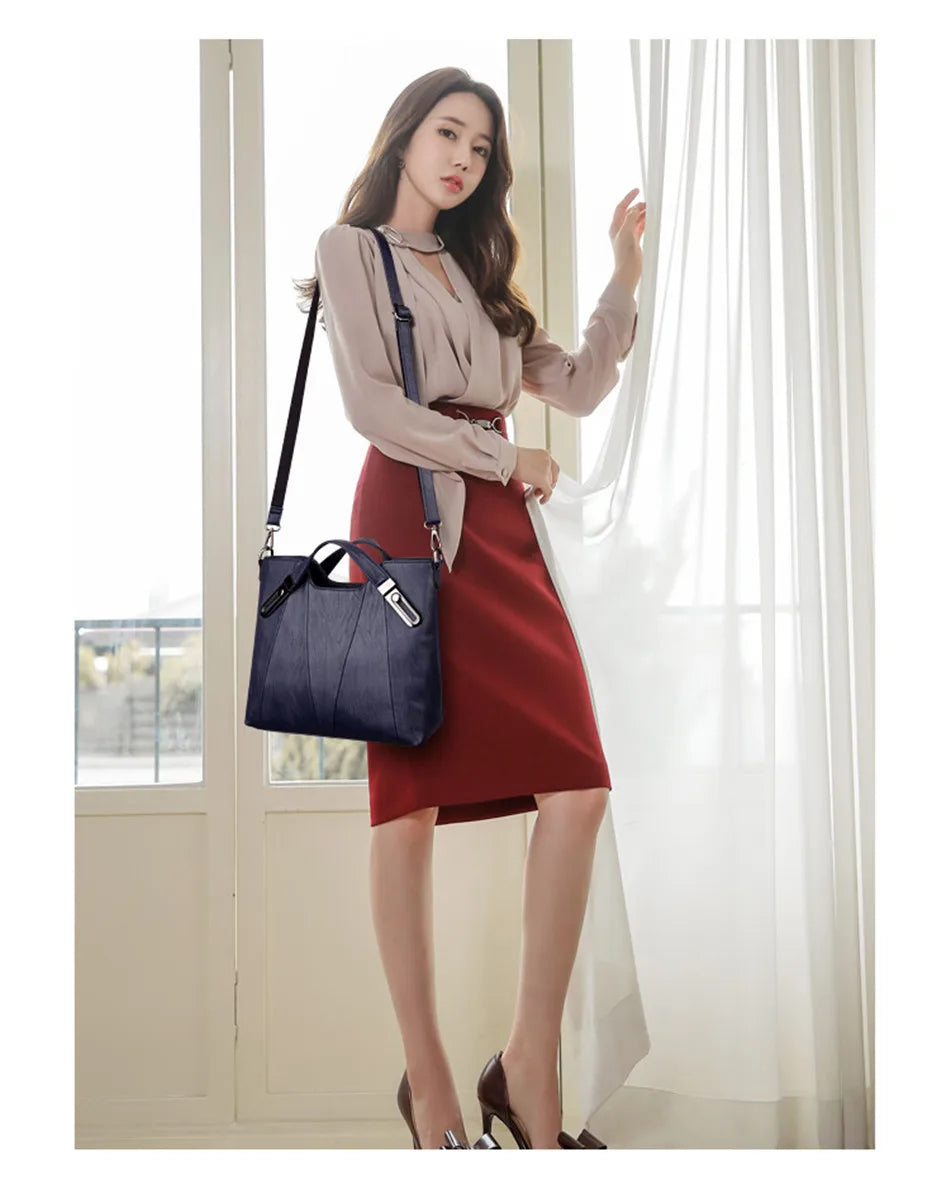Brand Luxury Handbags Women Bags Designer PU Leather Handbag Leisure Crossbody Bags for Women 2021 New Lady Shoulder Bag Tote