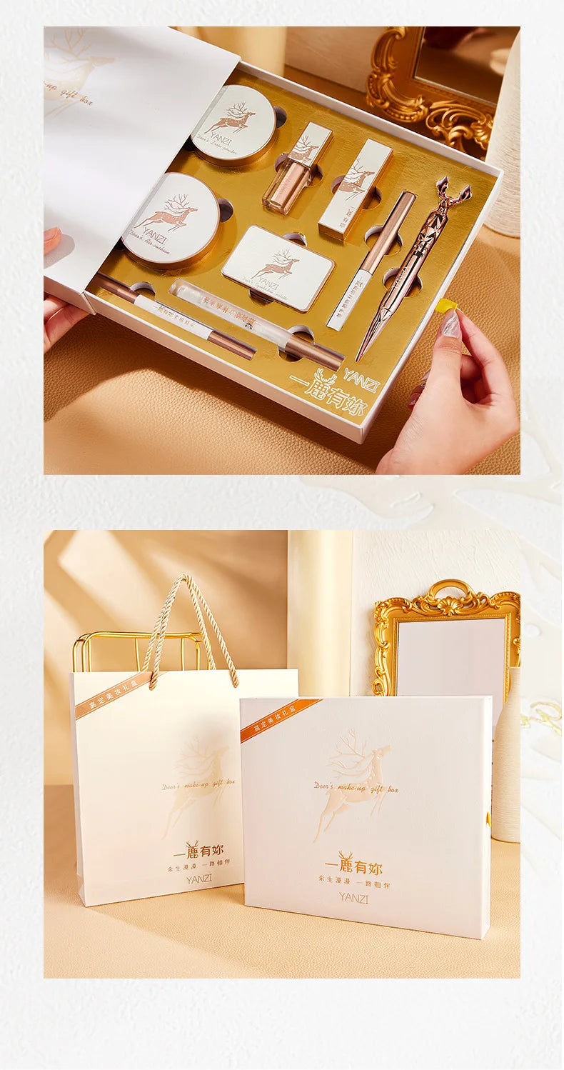 9pcs/set Makeup Sets Face Powder foundation Concealer make up  Christmas Gift Box