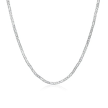 925 Sterling Silver 16/18/20/22/24/26/28/30 Inch Chains Necklace For Women Men Luxury Designer Jewelry  GaaBou