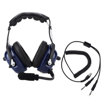 FRT General Aviation Headset RA200 Pilot Headset Dual Plug Pilot Headphone 3.5mm Noise Reduction Headset for Pilots audifono