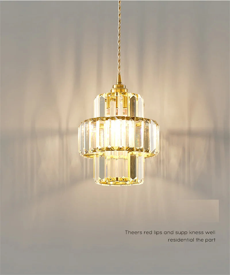 Modern Pendant Lights Luxury Led Crystal Ceiling Lamp Nordic Design Chandelier Bedroom Dining Room Table Kitchen Island Decor