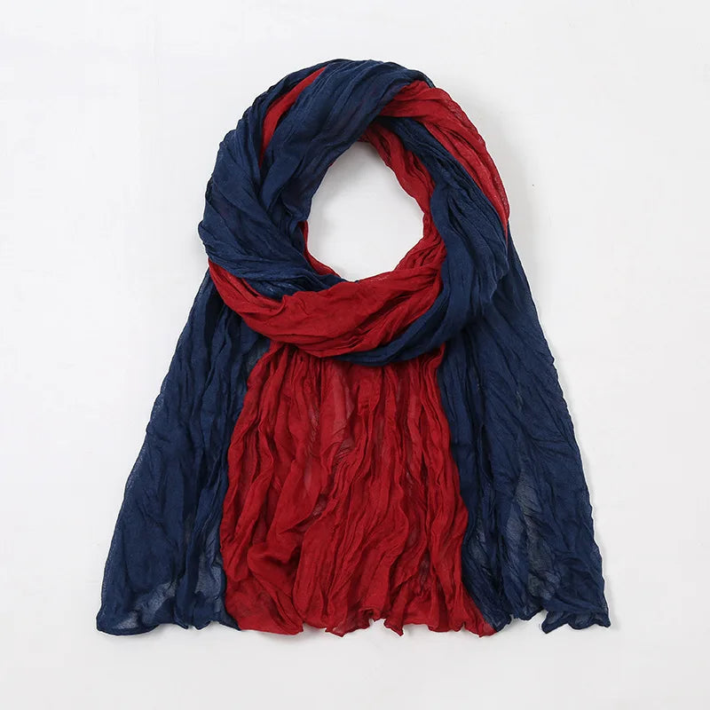 Spain Lovely Polka Floral Crinkle Viscose Shawl Scarf Lady Soft Thin Beach Wrap Pashmina Stole Bufandas Muslim Hijab 175*85Cm