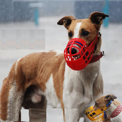 Pet Dog Muzzle Breathable Basket Muzzle Large Dogs Stop Biting Barking Chewing For Greyhound Gree Whippet Dogs Supplies