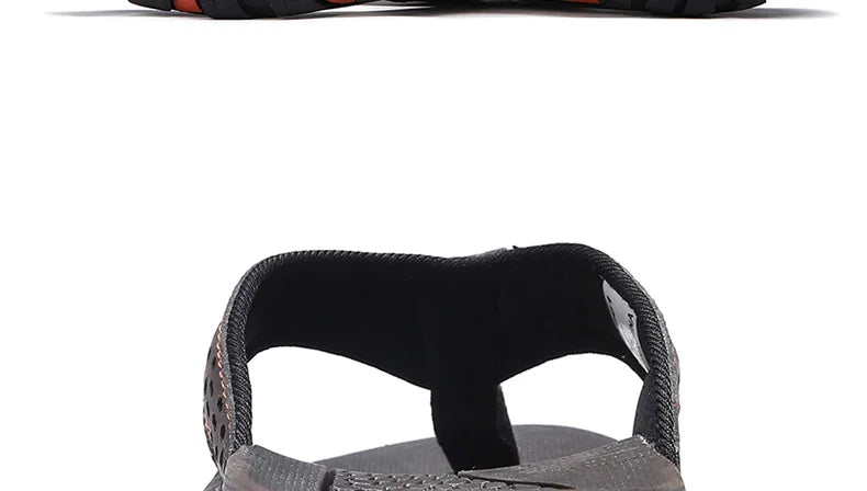 Summer Outside PU Leather Mens Flip Flops Slippers Outdoor Beach Shoes Flip Flop Plus Big Size 49 50 51 52 Hot Sale Dropshipping