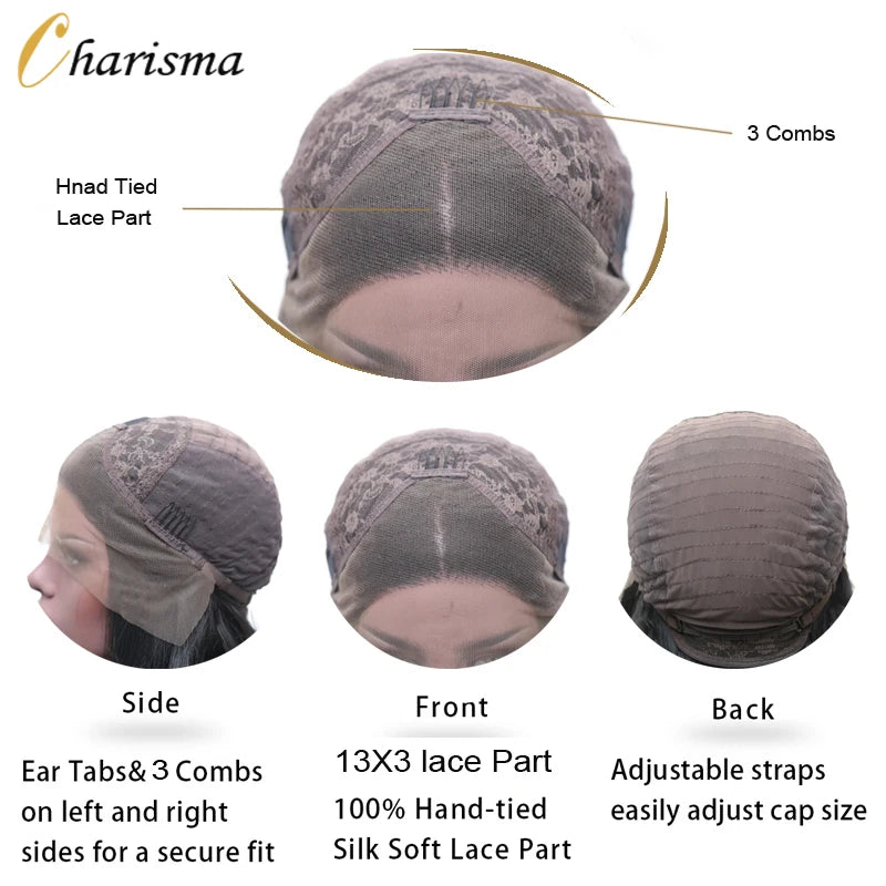 Charisma Blond Wigs Synthetic Lace Front Wig Long Silky Straight Lace Front Wig Heat Resistant Fiber Hair Cosplay Wigs For Women