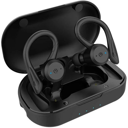 20 Hours Play Time Swimming Waterproof Bluetooth Earphone Dual Wear Style Sport Wireless Headset TWS IPX7 Earbuds Stereo