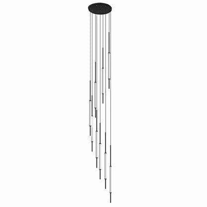 Led Pendant Light Golden Black Long Line Hanging Long Branch Chandelier Compound Attic Living Room Staircase Lighting Chandelier