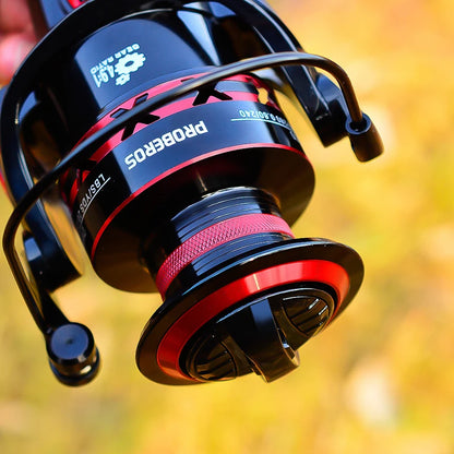 PROBEROS Spinning Reel 9-23KG Max Drag Fishing Reel 1000-8000 Series CNC Mechine Fishing Wheel Metal Spool Saltwater Carp Reel