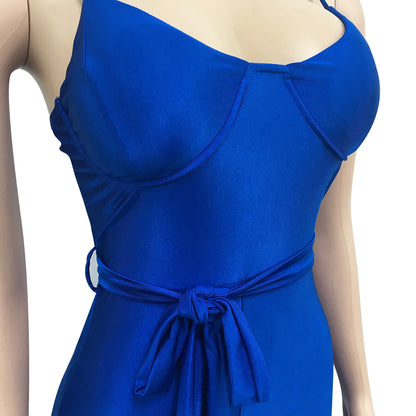 New Women Spaghetti Strap Sleeveless Straight Jumpsuit Women Sexy Club Open Back High Waist Rompers One Piece Overalls