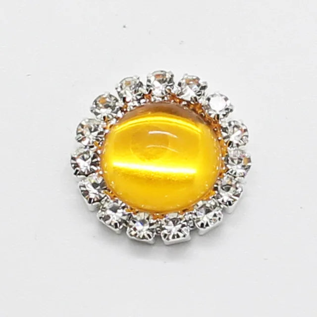 NEW Style 10pcs 15mm Glossy beads Round Diy jewelry Accessories Rhinestone Plate Wedding Invitation Clothing Accessories