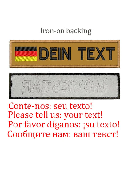 Embroidery Custom Patch  Hook And Loop Backing Iron On Sewing ID Tag Name Stripes For Clothing Dog Collar Harness Backpacks Hat