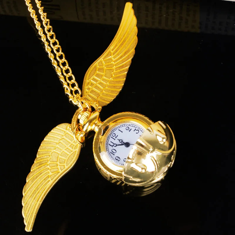 Steampunk Fashion Ball Quartz Pocket Watches With Pendant Necklace Chain Children Best Xmas Gifts